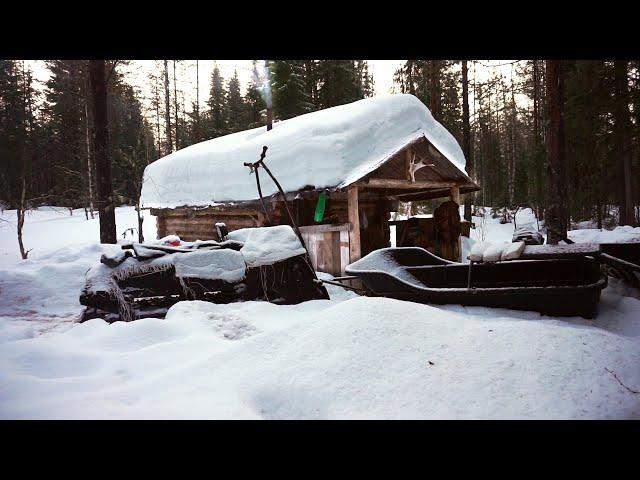 РАССТАВИЛИ ЖЕРЛИЦЫ И ПОНЕСЛАСЬ! / 3 ДНЯ В ЗИМНЕЙ ТАЙГЕ / ПРОБИВАЕМСЯ К ИЗБЕ / 100 КМ НА ТОФАЛАРЕ /1Ч