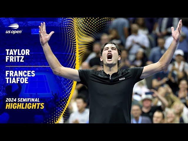 Taylor Fritz vs. Frances Tiafoe Highlights | 2024 US Open Semifinal