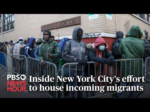 WATCH: Inside New York City's effort to house incoming migrants