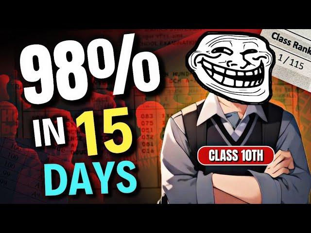 Last 15 Days Strategy for Board Exam 2025 | class 10th Toppers STRATEGY