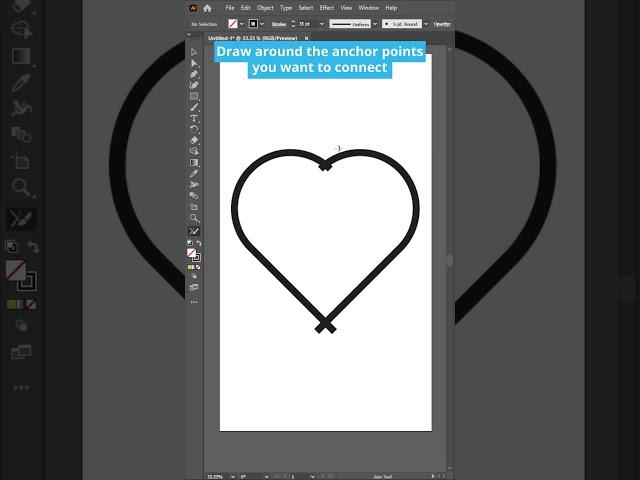 How To Join Anchor Points In Illustrator  - Adobe Tutorial