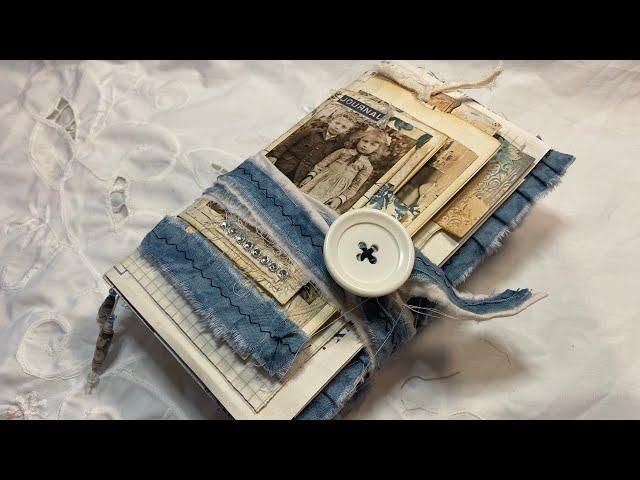 Flip Through : French Blue Edwardian People Journal: TaylorMade journals Kits