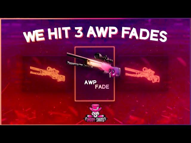 We Hit 3 AWP FADES From 350$?! | Daddyskins Case Opening