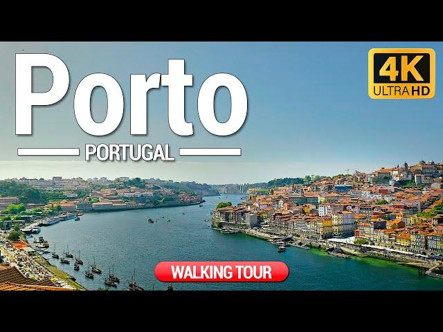 Porto 4K Walking Tour  (Portugal) - 3h Tour with Captions - The most beautiful cities in Portugal