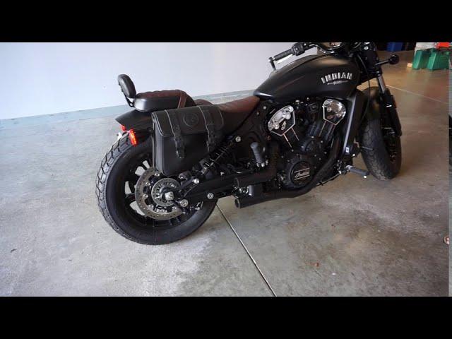 2020 Indian Scout Bobber muffler change to Indian Stage 1 Shorty