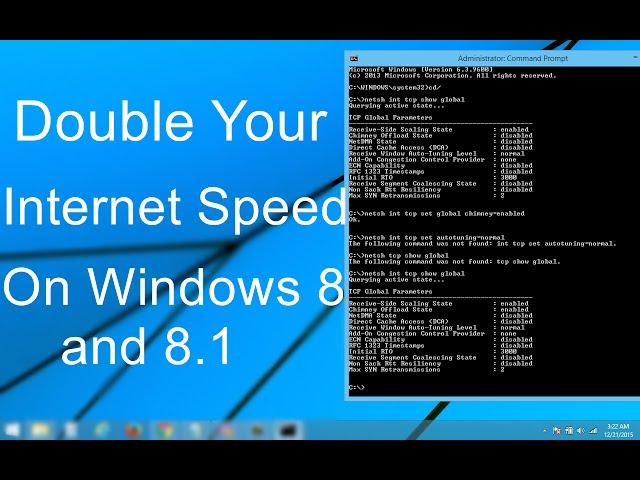 How to Double Your Internet Speed on Windows 8 & 8.1 Using CMD