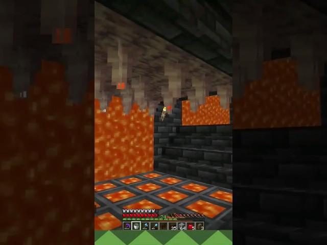 An infinite lava generator? #minecraft #redstone #shorts