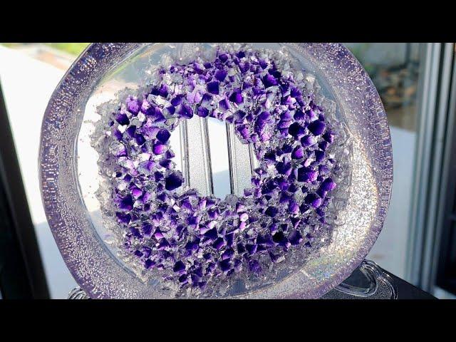 #1619 Incredible Resin Agate Geode Crystal 'Window'