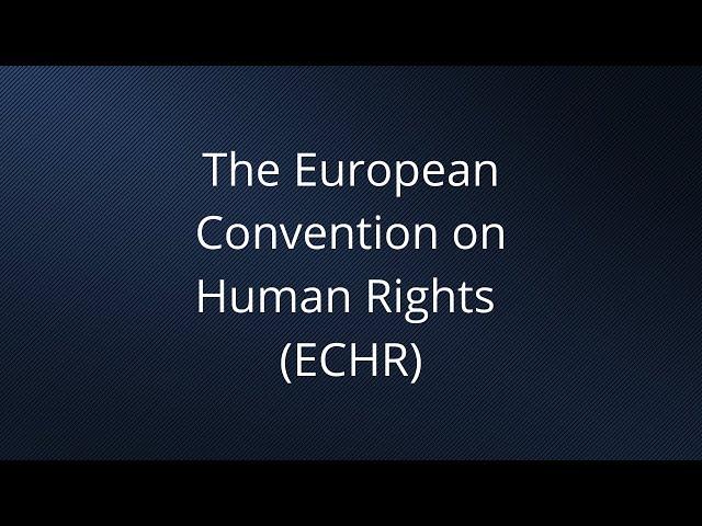 The ECHR