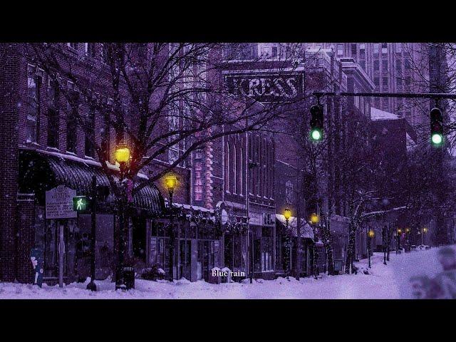 Snowy winter dawn ambience ️ Design making tutorial