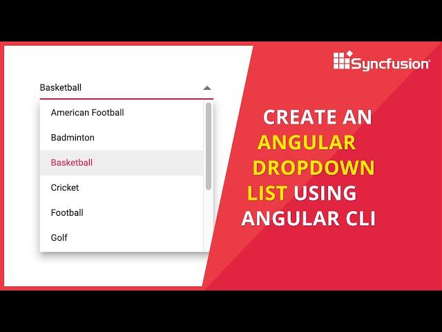 Create an Angular Dropdown List Using Angular CLI