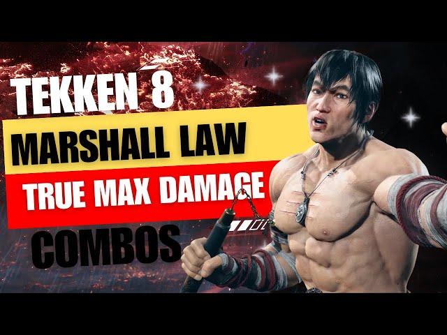 Tekken 8 Law True Max Damage (Without Rage and Wall)