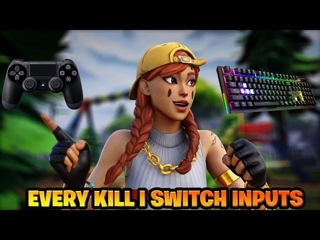 fortnite but every kill i change my input