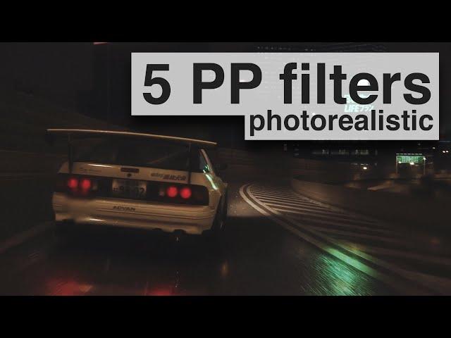 5 PP filters for Assetto Corsa - How to have the best photorealistic graphics - Comparaison