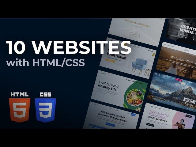 Learn HTML+CSS by building 10 websites! Part 2/2