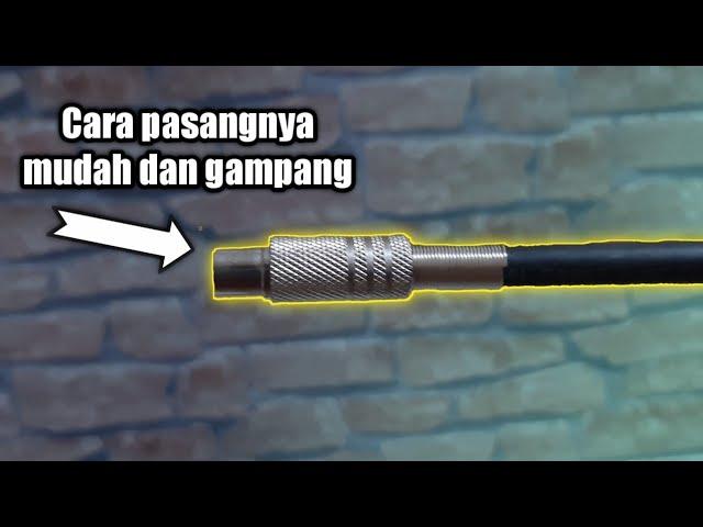 Cara pasang kabel antena tv ke jack antena tv