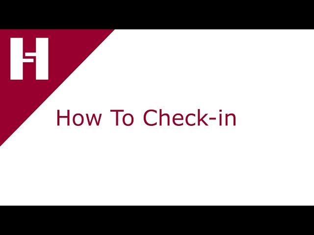 Opera PMS - How To Check-in