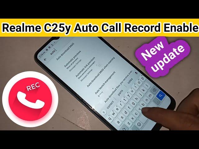 Realme c25y Auto call Recording Setting