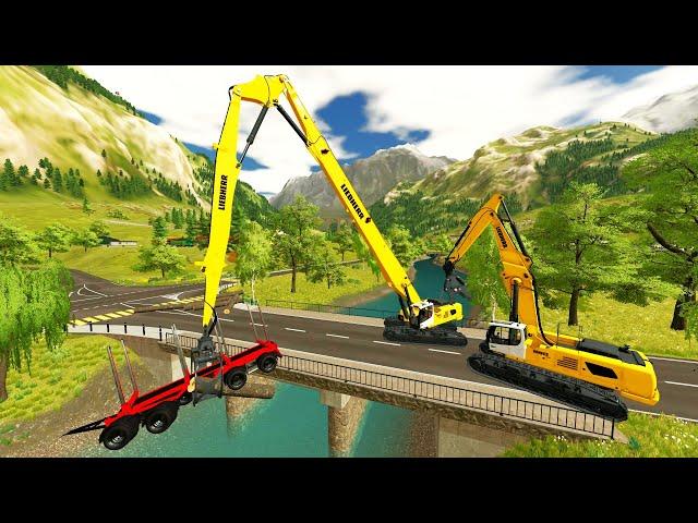 Testing the new Liebherr R960 excavator | farming simulator 22 | new mods | mod tester 74