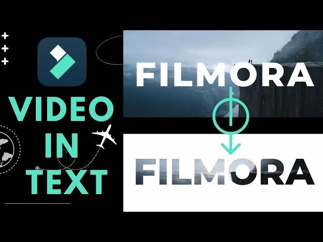 Video in Text cinematic intro【Filmora Tutorial】