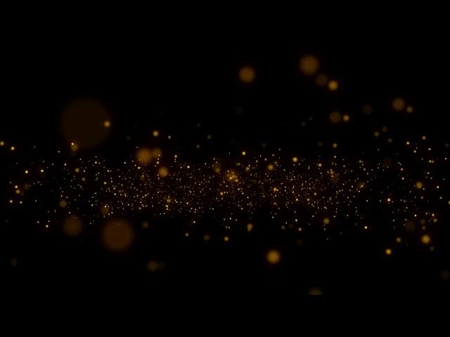 Golden Particles Overlay Decoration Glowing Love