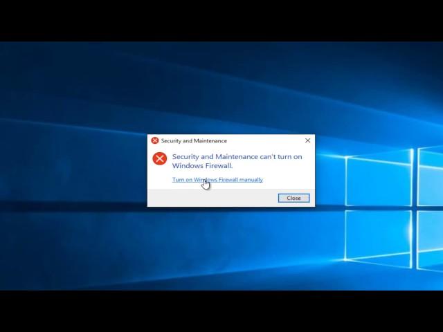 How To Fix Windows Firewall Error 0x80070422 In Windows 10