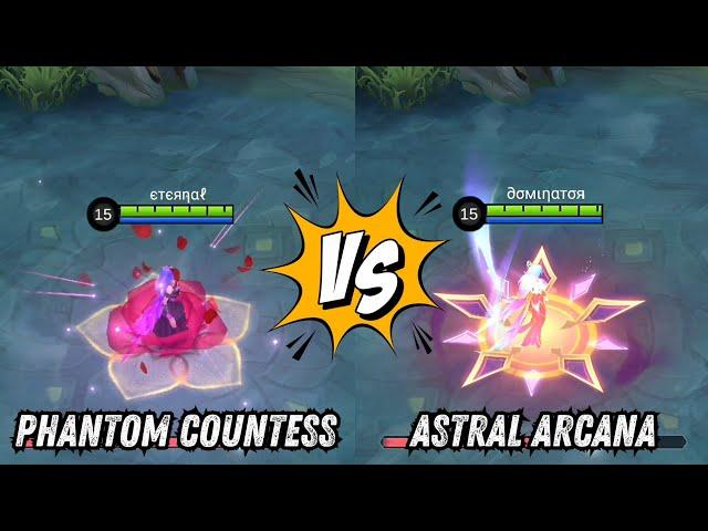 Carmilla Astral Arcana VS Phantom Countess, Carmilla Skin Comparison, Carmilla Gameplay #ml #fyp