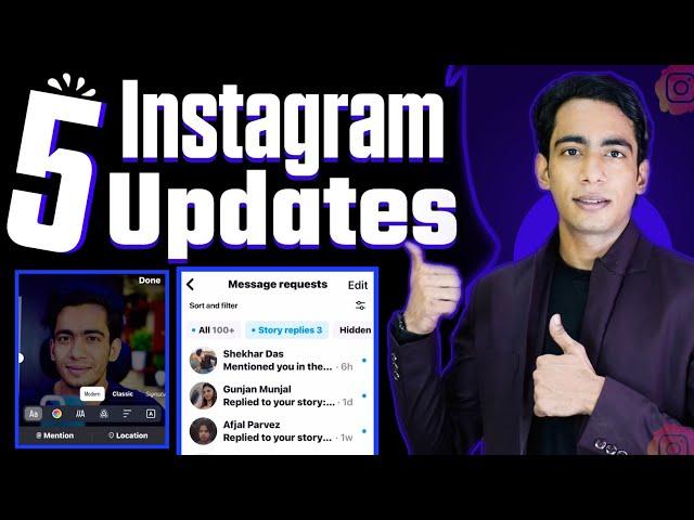 Instagram Top 5 New Update | Instagram 5 New Feature | Instagram New Updates | Instagram New Feature