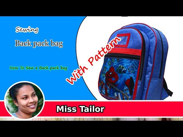 Back Pack Bag / School bag / Miss Tailor.