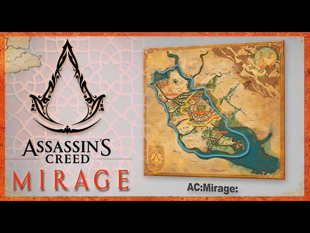 Assassin's Creed : Mirage Map Size comparison