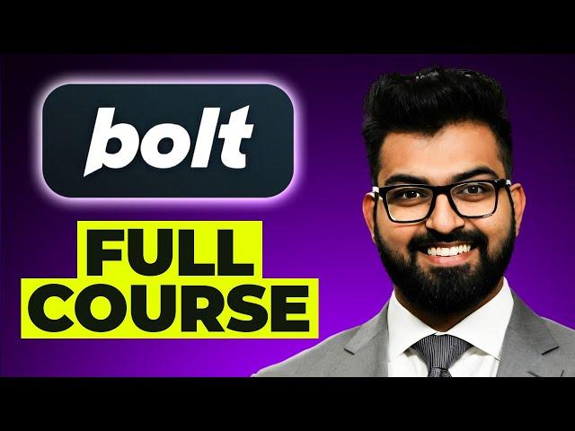 Bolt.new Masterclass: How To Build AI Apps | STEP BY STEP