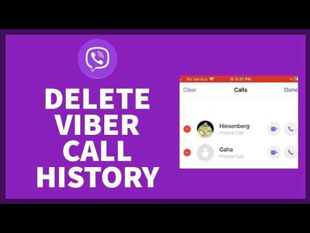 How Can I clear My Viber call History On My iPhone?