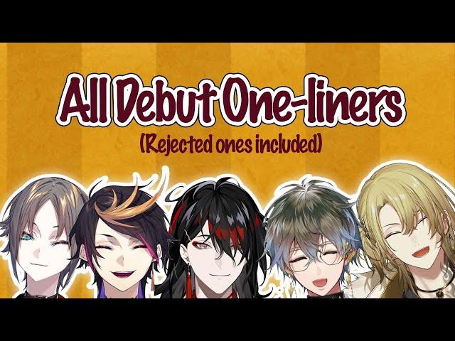 Luxiem's Debut One-liners Compilation (Rejected ones included) 【NIJISANJI EN | Luxiem】