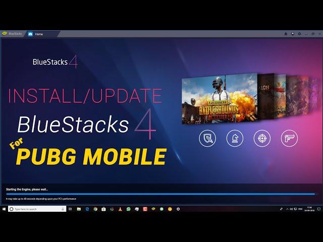 Install/Update bluestacks 4 for PUBG mobile for PC