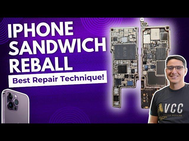 Step By Step iPhone Sandwich Reball Tutorial. The Best Technique For Reballing The 2 Layers.