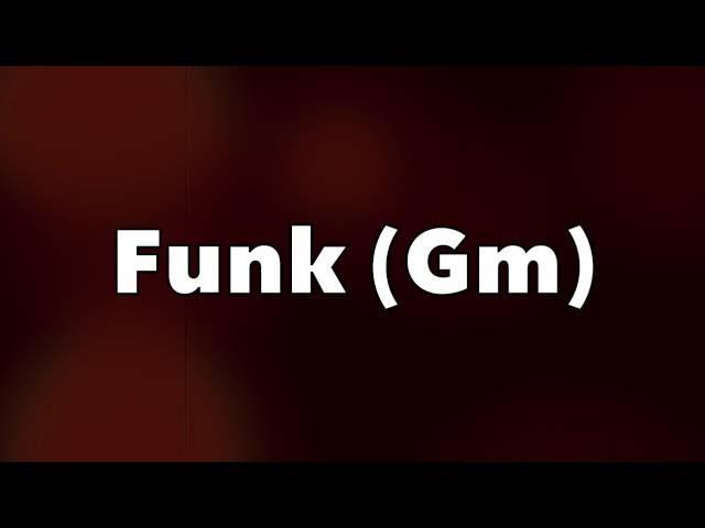 Jazz Funk Backing Track (Gm)