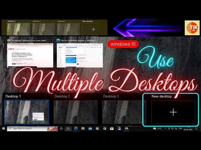 How to use Multiple Desktops on Windows 10 | Virtual Desktop