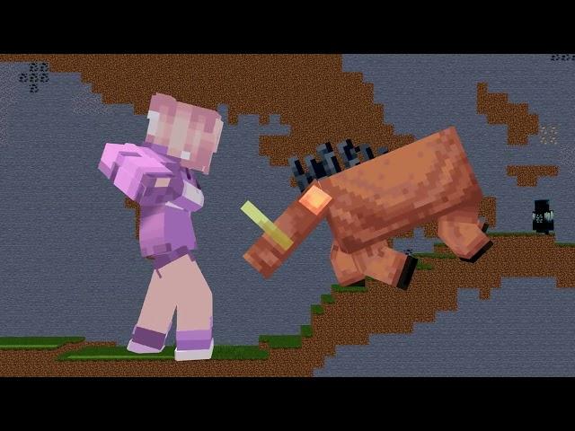 Minecraft Giantess Growth 2D Minecraft