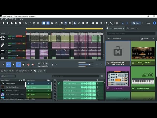 Magix Music Maker 2024 Demo 80s