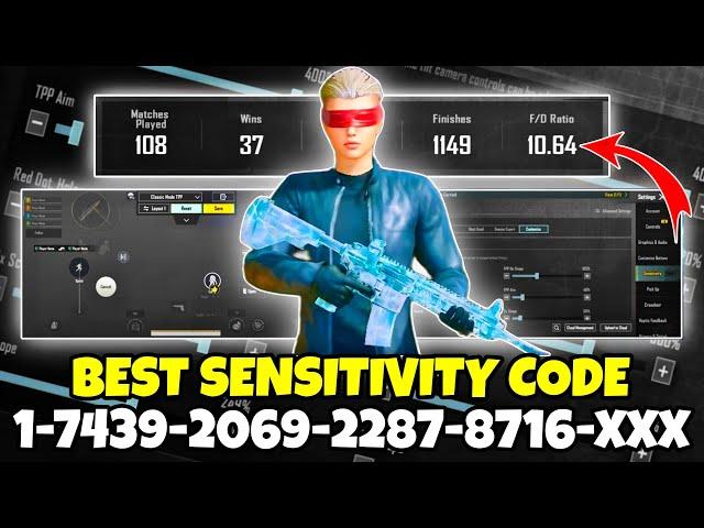 NEW UPDATE 3.6  BEST SENSITIVITY CODE + CONTROL SETTINGS PUBG MOBILE/BGMI