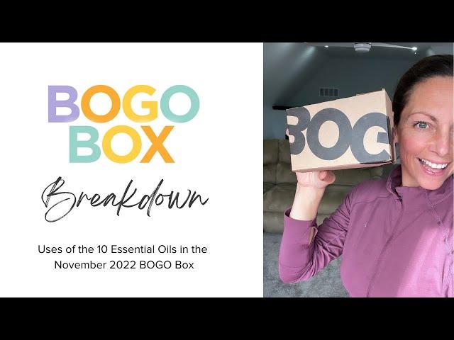 doTERRA BOGO BOX November 2022 - main uses of the 10 essential oils