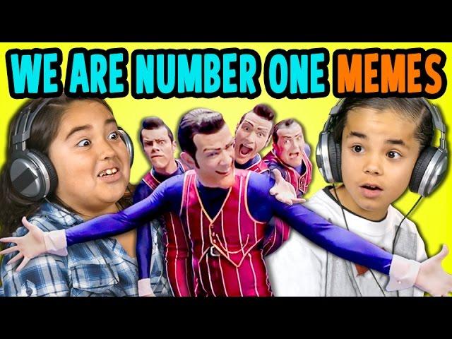 WE ARE NUMBER ONE BUT KIDS REACT TO IT