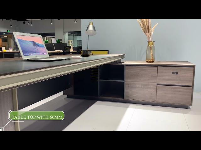 HERTZ series, Luxury Wood Table Modular Office Furniture Modern CEO Executive Desk Import From China