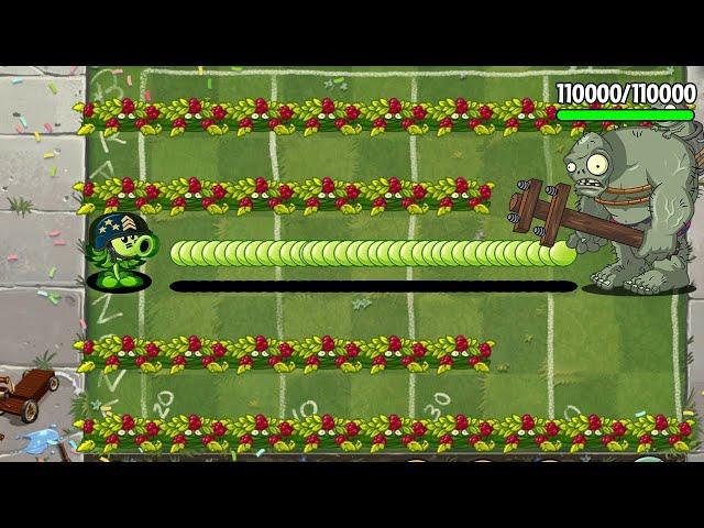 PvZ 2 Challenge - 100 Plant Max Level Vs Underwear Gargantuar 110000 HP - Who will Win ?