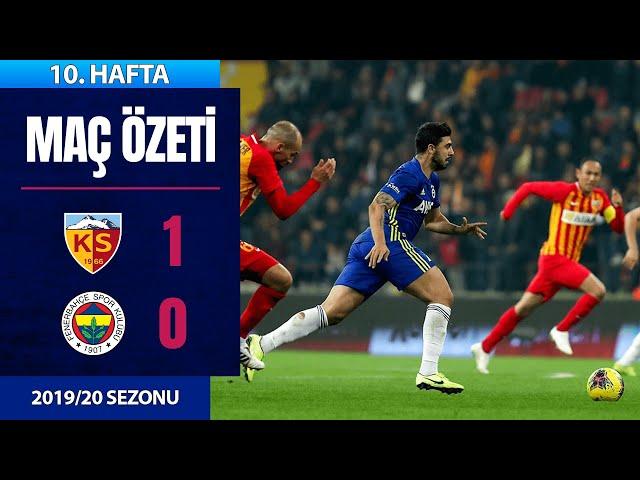 ÖZET: Kayserispor 1-0 Fenerbahçe | 10. Hafta - 2019/20