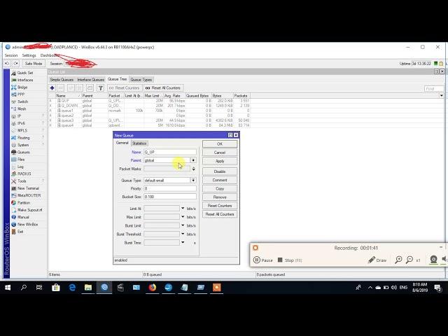 INTERFACE LIMIT SPEED BY QUEUE TREE MIKIROTIK