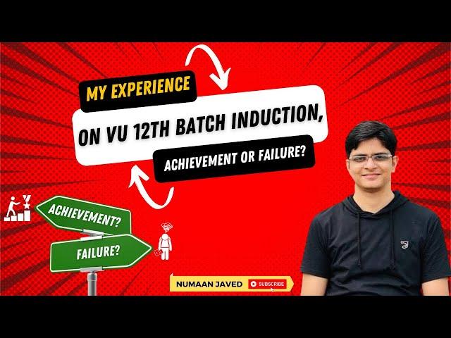 My Experience on Software House Induction of 12th Batch | Virtual University | Numaan Javed