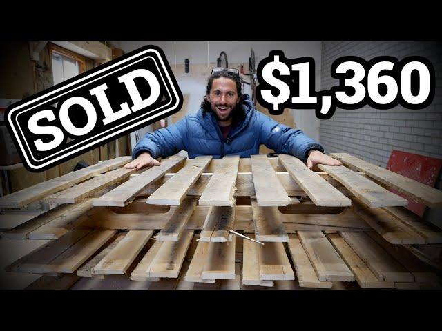 Turning 3 Free Pallets into a $1,360 Desk