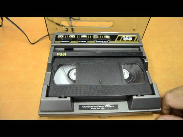 Video Cassette Rewinder VHS VHSC how to rewind the cassettes