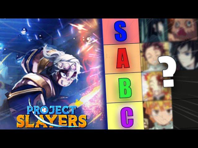 The ULTIMATE Project Slayers CLAN Tier List For UPDATE 1.5...